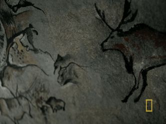 Where is Montignac-Lascaux, near which 600 cave paintings, aged roughly 17,000 years old, were found?