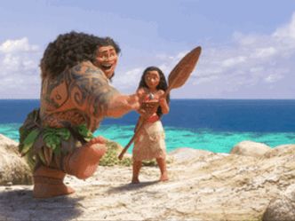What is the name of this demigod with Moana?