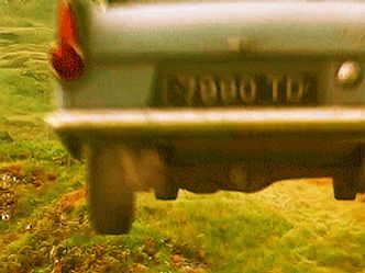 In the 2002 fantasy film 'Harry Potter and the Chamber of Secrets', what colour is the flying car?