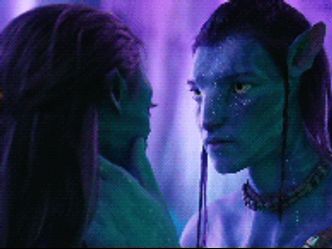 The Na'vi, the indigenous population of Pandora, have blue skin due to a naturally occurring pigment.