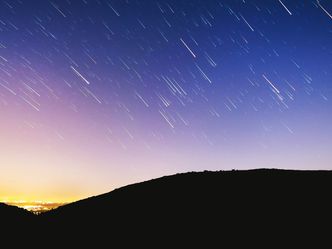 What event occurs when a large number of meteors are observed in the sky in a short period of time?