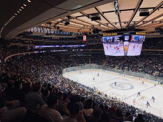 Where do the New York Rangers play their home games?