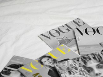 What font is used on the cover of these magazines?