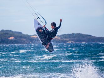 What material are most kitesurfing kites made of?
