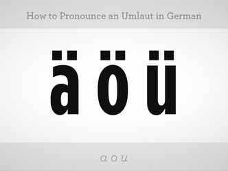 What's the term for the 2 dots used over the letters "A", "O" & " U" in German to indicate a change in the vowel sound?