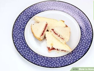 What is the Fifth step to making a Jam sandwich? 