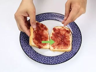 What is the Third step to making a Jam sandwich? 