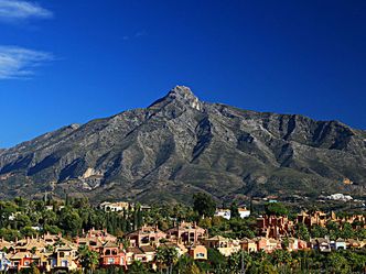 La Concha is the famous mountain overlooking Marbella, what does La Concha mean?