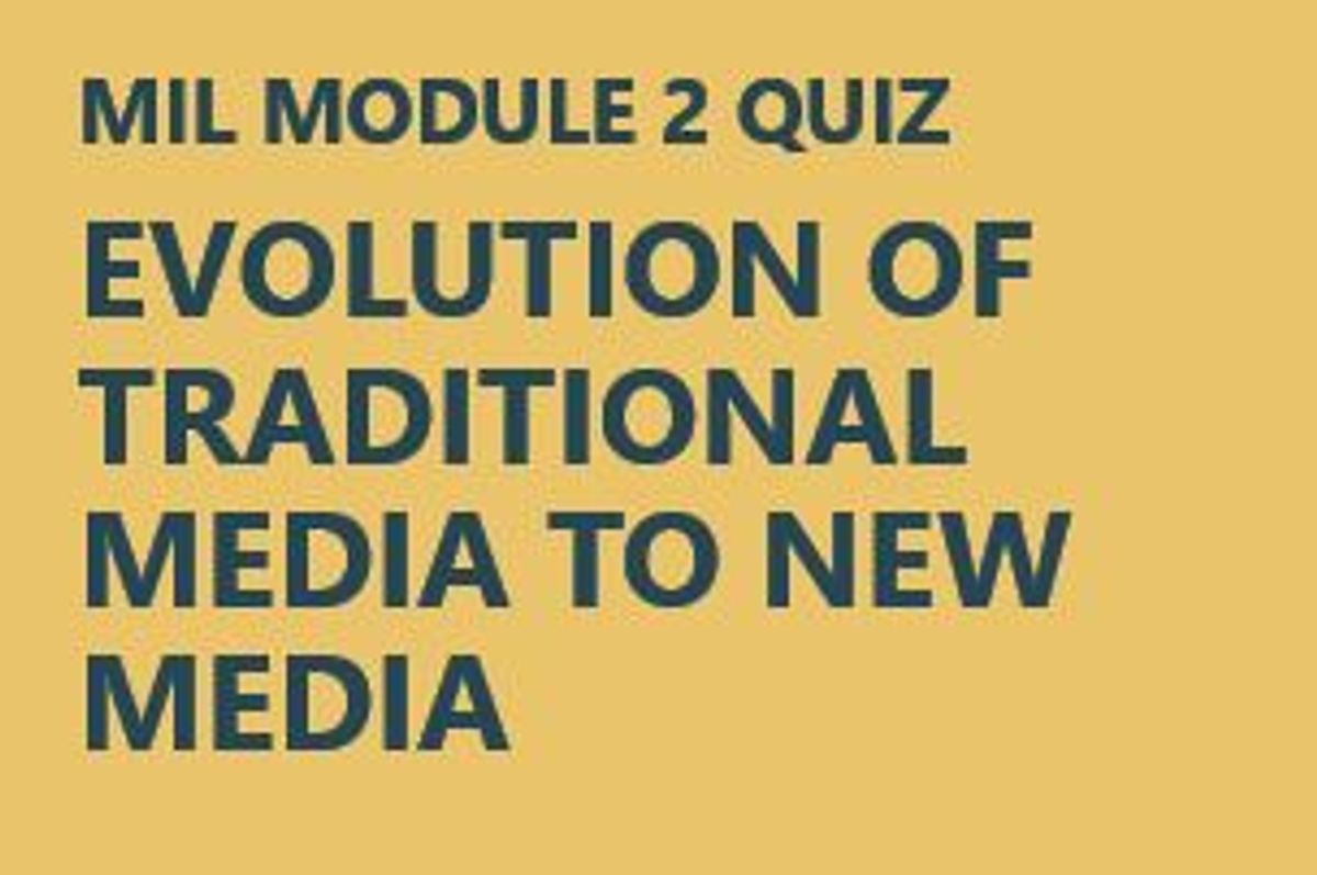 EVOLUTION OF TRADITIONAL MEDIA TO NEW MEDIA