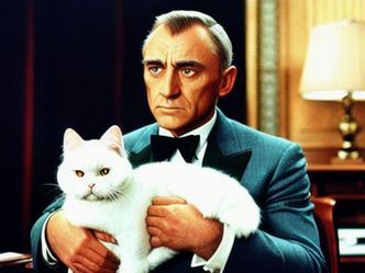 Which villain has a pet cat in the James Bond series?