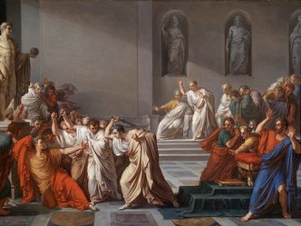 To whom did Julias Caesar utter his last words?