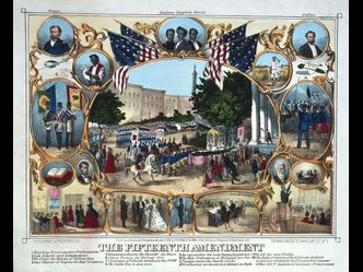 What right did the 15th amendment, with support from president Grant, establish for African American men in all states?