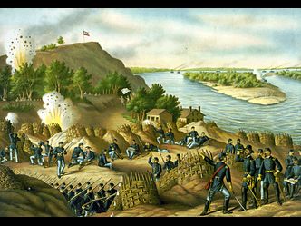 In what successful civil war campaign led by Grant did the Union gain control of the Mississippi river?