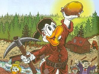 Where did Scrooge McDuck first find gold?
