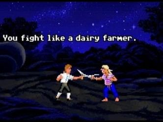You fight like a dairy farmer.