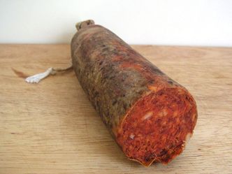 What is the name of this traditional Balearic sausage?