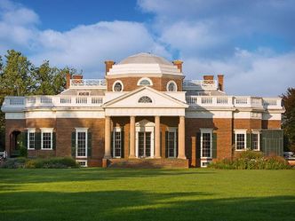 What was the name of Jefferson's plantation in Virginia?