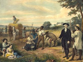 What was the cumulative total of slaves controlled by Washington during his lifetime?