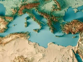 What was the Roman name for the Mediterranean sea?