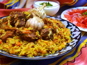 What do you call this traditional Uzbek rice dish?