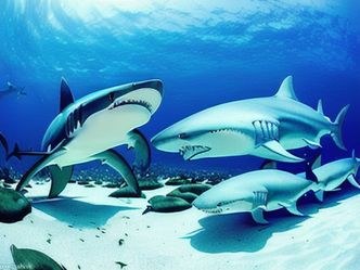 What event occurs during a shark feeding frenzy?