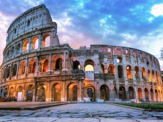 Still holding the title of largest amphitheater in the world, how long did it take to build the Colosseum?