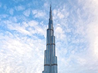 An American architectural firm designed the Burj Khalifa to resemble what?