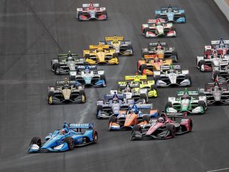 Since 2012, all the cars in the IndyCar field have been powered by two different engine manufacturers. What are the two?