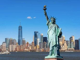 Which statement is false regarding the Statue of Liberty?