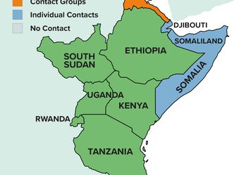 Which country borders Kenya to the west?