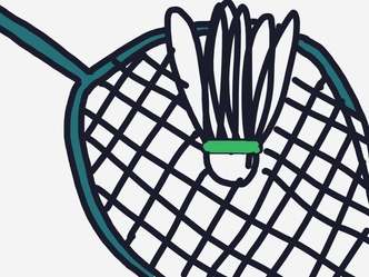 When was Badminton first played as an official competition at the summer Olympics?