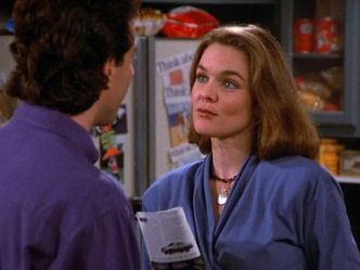 Jerry dated a woman whose name rhymes with a part of the female anatomy. What was her name?