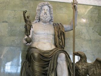 What is the Greek counterpart to the Romans' Jupiter?