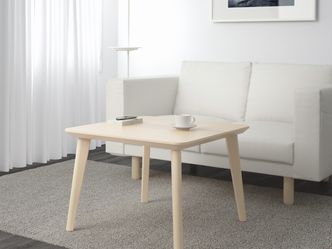 The LISABO coffee table can be assembled with nothing but an Allen key.