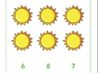 Count the suns and choose the correct answer.