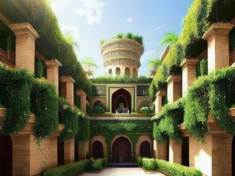 Which ancient civilization built the Hanging Gardens of Babylon?