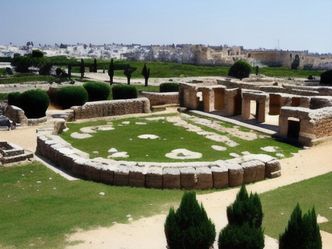 In which present-day country is the ancient city of Carthage located?