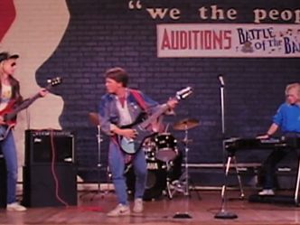 What popular 80s musician had a cameo as a 1985 audition panelist?
