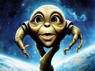 Which 1982 film features a friendly alien who befriends a young boy?