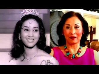 Who was the first Filipina to win the Miss International beauty title in 1964?