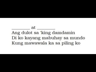 Complete the Lyrics "Di Ko Kayang Tanggapin by April Boy Regino"