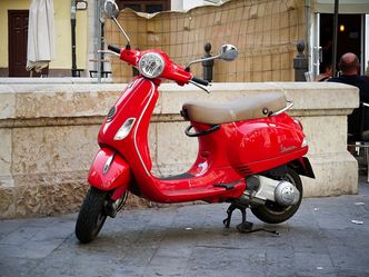 What is the name of this classic Italian scooter?