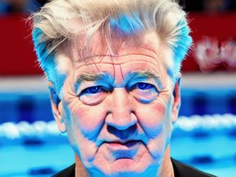 Which Olympic record did David Lynch allegedly break in the 100m freestyle swimming event?