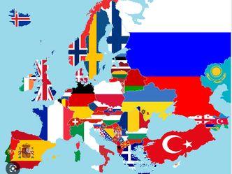 How many countries are there in Europe?