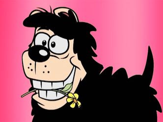 What Is The (First Name) Of The Person Who Owns This Famous Cartoon Dog?