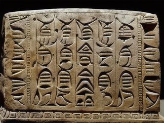 Which writing system was developed in Mesopotamia?