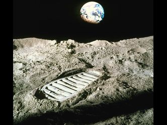 How long do footprints last on the moon?