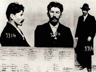 This revolutionary was repeatedly arrested - this mugshot was taken in 1911. Who was he?