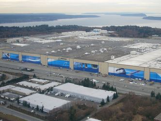 Where is Boeing's main assembly plant located?