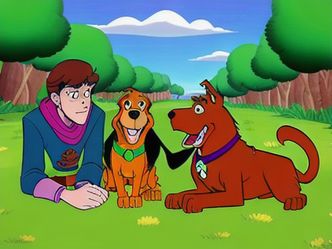 Which cartoon features a mystery-solving Great Dane?
